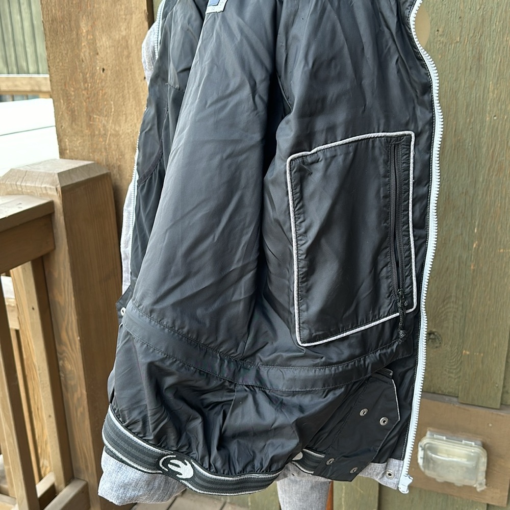 Gray Eider Down Insulated Ski Jacket - image 6